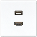 Jung   HDMI+USB LS  (MALS1163WW)