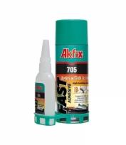 Набор для экспресс склеивания AKFIX 705 бесцветный, 25 гр + 100 мл