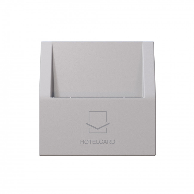 Отельный карточный выключатель с накладкой 10А, 250В, цвет Белый матовый (soft touch)