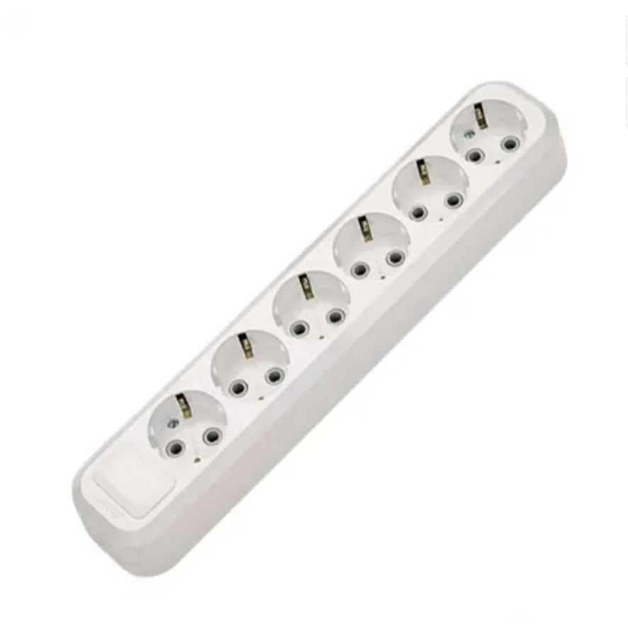 Колодка удлинителя 6 гнезд с заземлением, Makel Колодка удлинителя 6 гнезд с заземлением, Makel