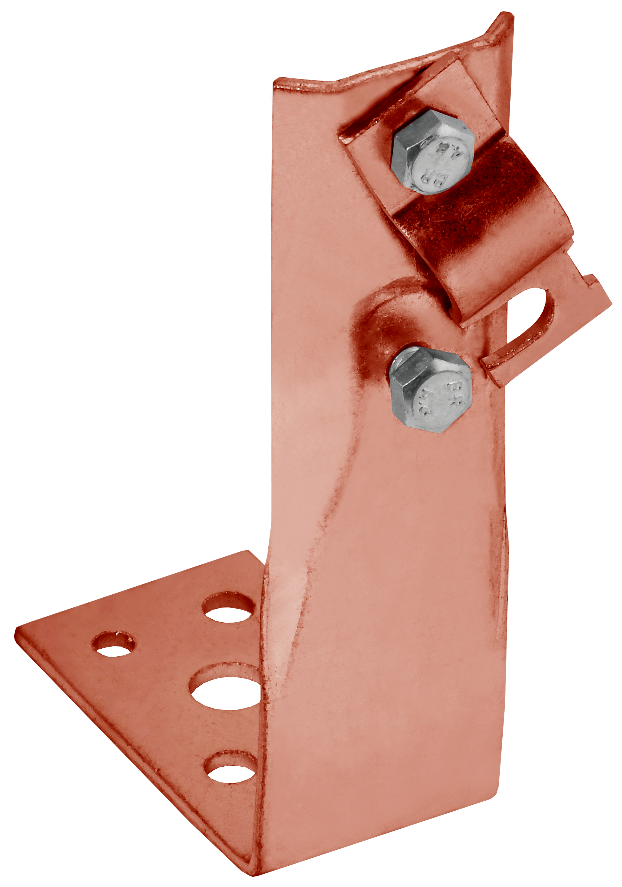 Держатель проводника круглого 6-10мм винтовой угловой h=150мм медь IEK