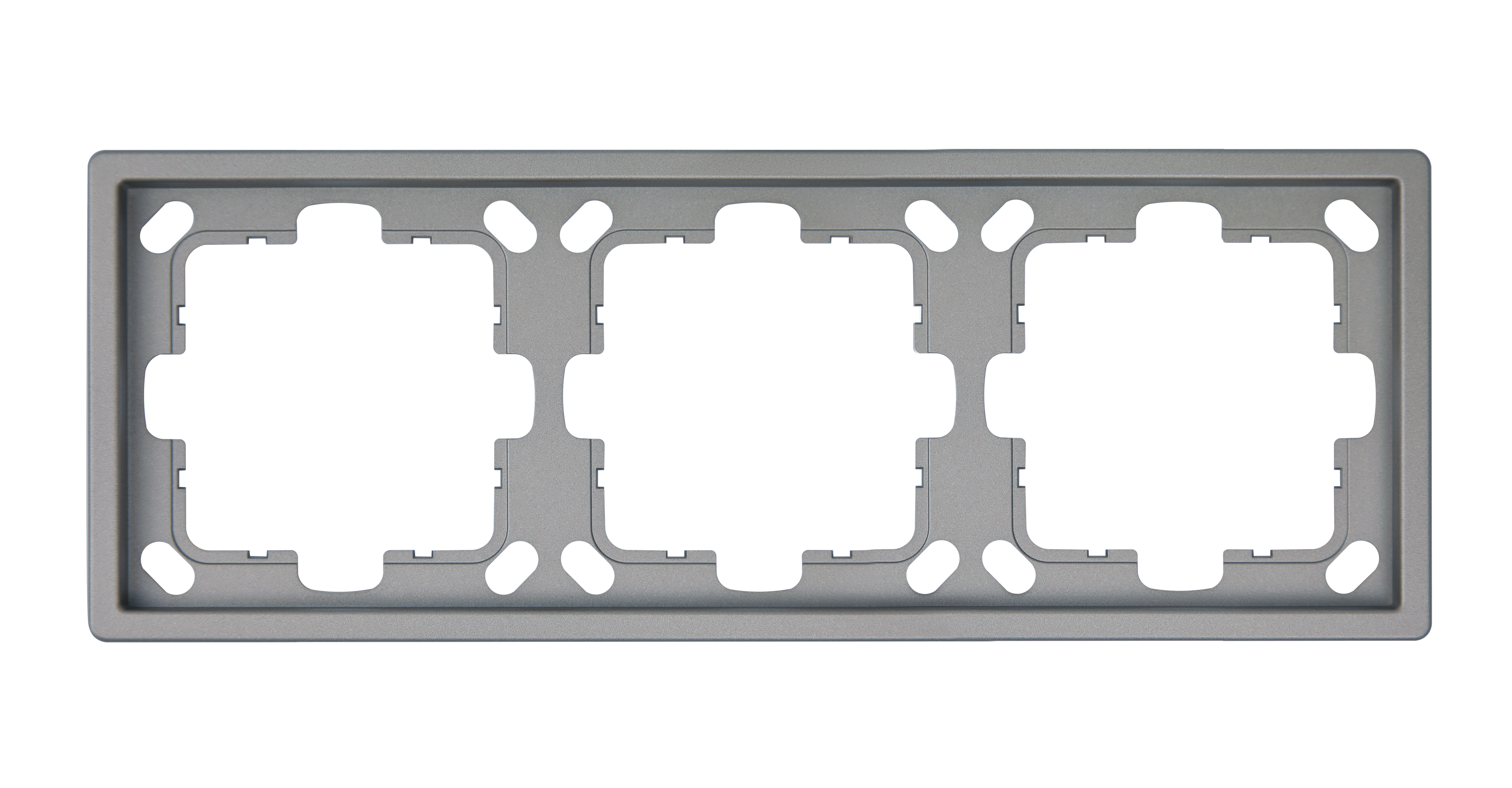Рамка серия FD 3-постовая, цвет Никель