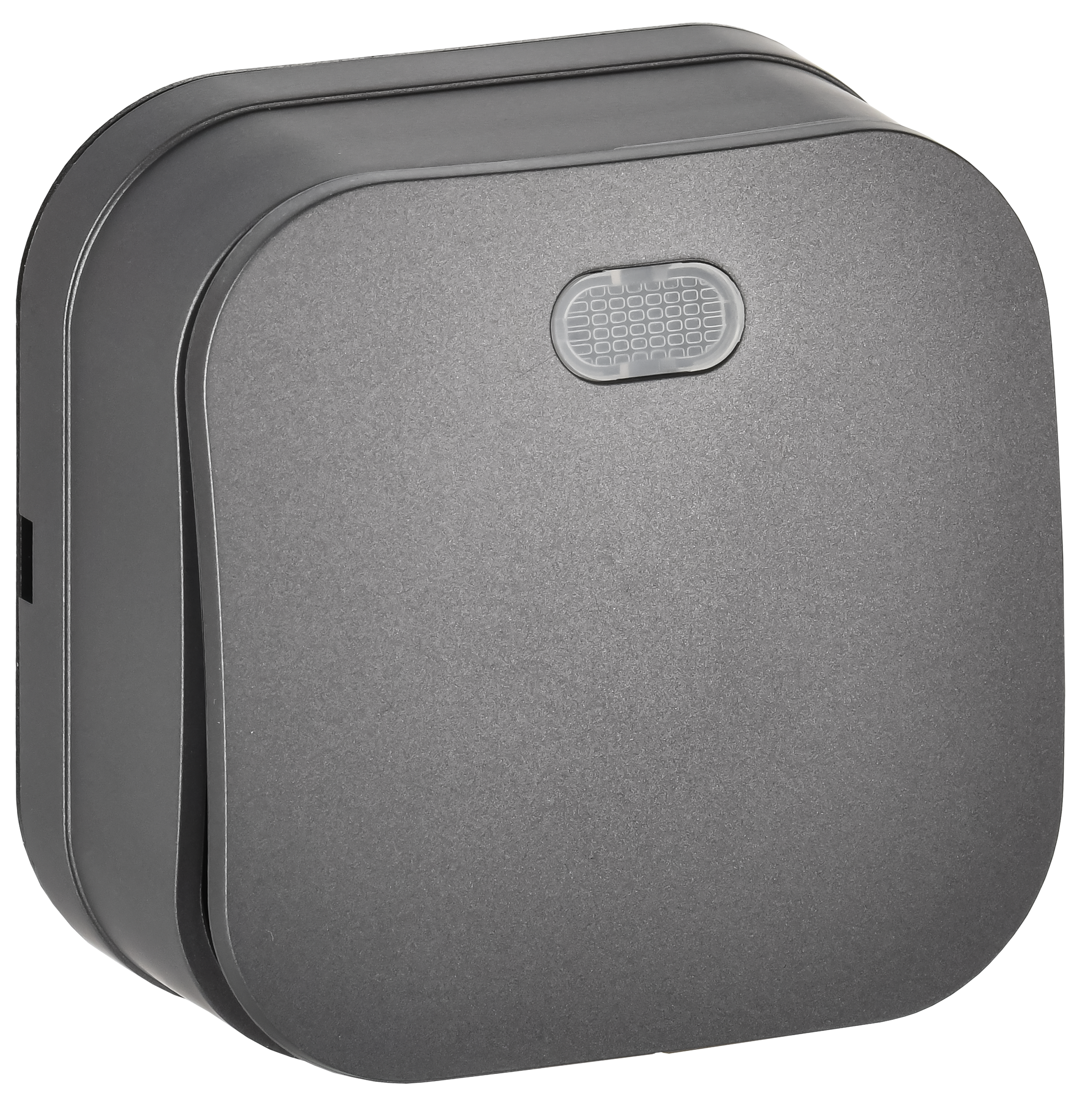 GLORY Выключатель 1-клавишный для открытой установки с индикацией 10А ВС20-1-1-ХСм сталь матовый IEK