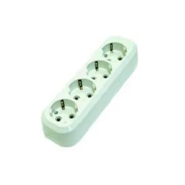 Колодка удлинителя 4 гнезда с заземлением, Makel Колодка удлинителя 4 гнезда с заземлением, Makel
