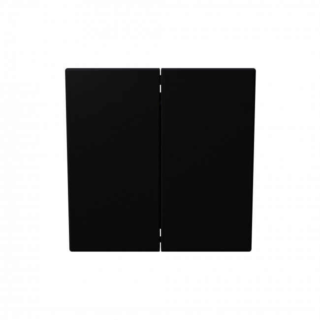 Звонковый механизм 2 клавишный с переключающим контактом 10А, 250В, цвет Черный матовый (soft touch)