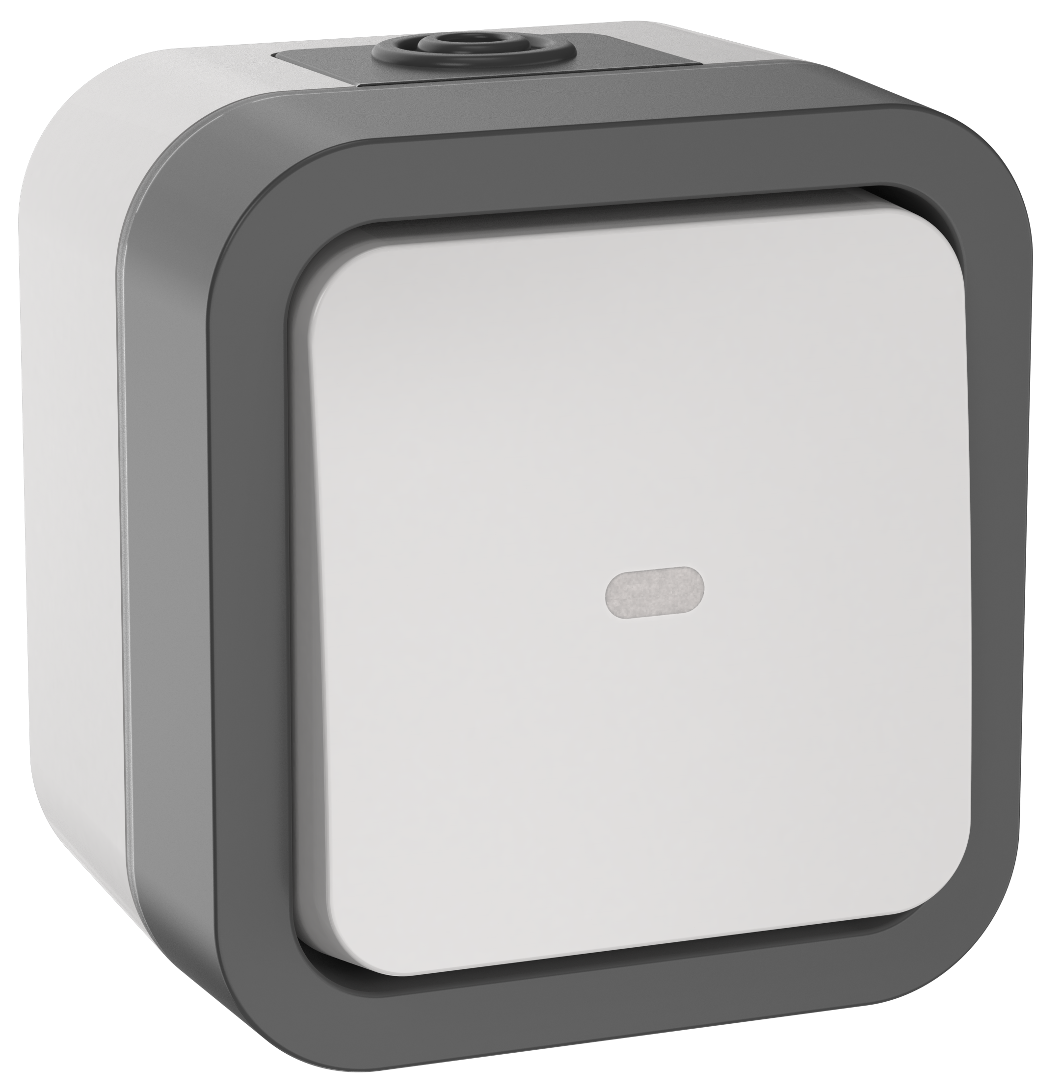 TORS Переключатель одноклавишный 10А IP55 TS101 графит IEK