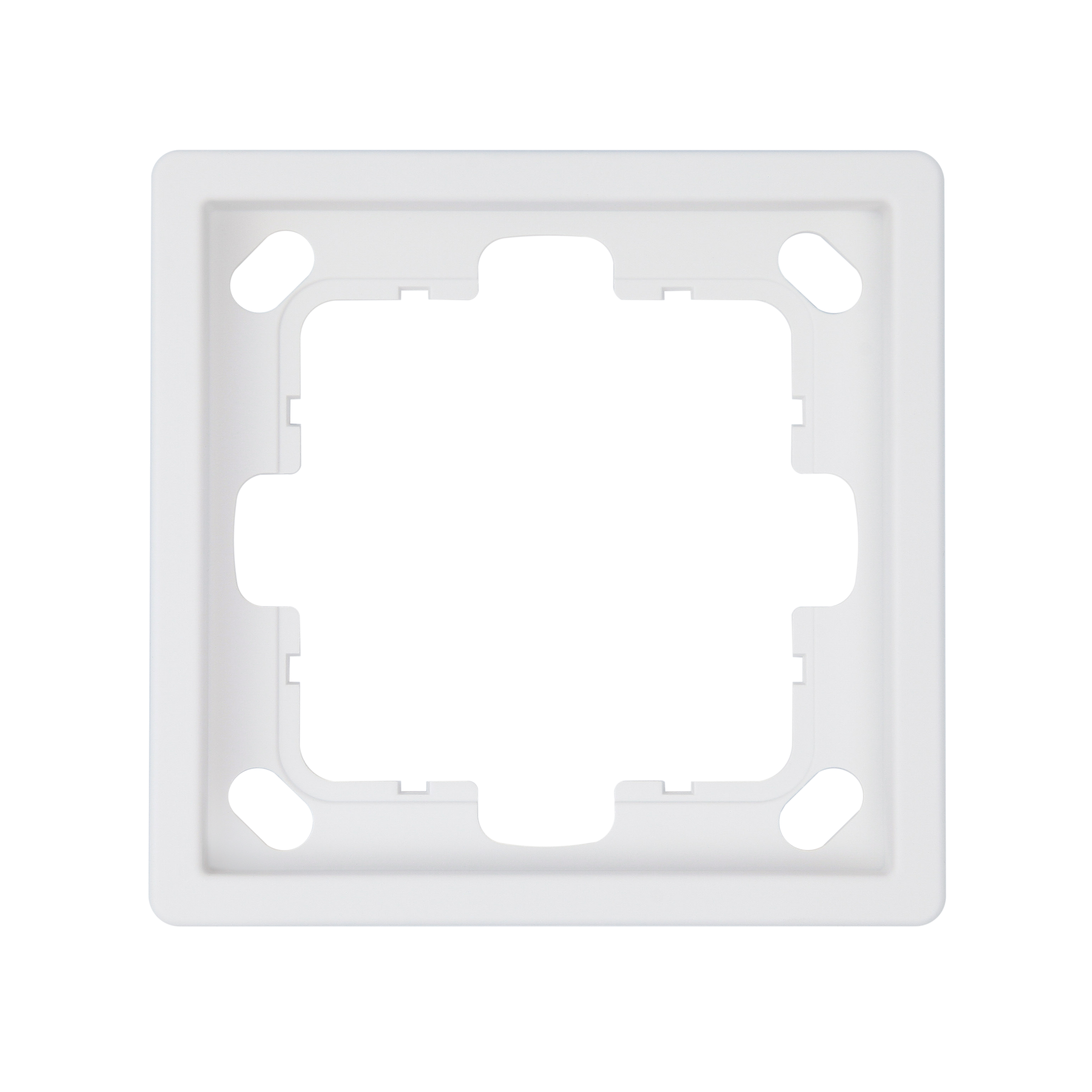 Рамка серия FD 1-постовая, цвет Белый матовый (soft touch)