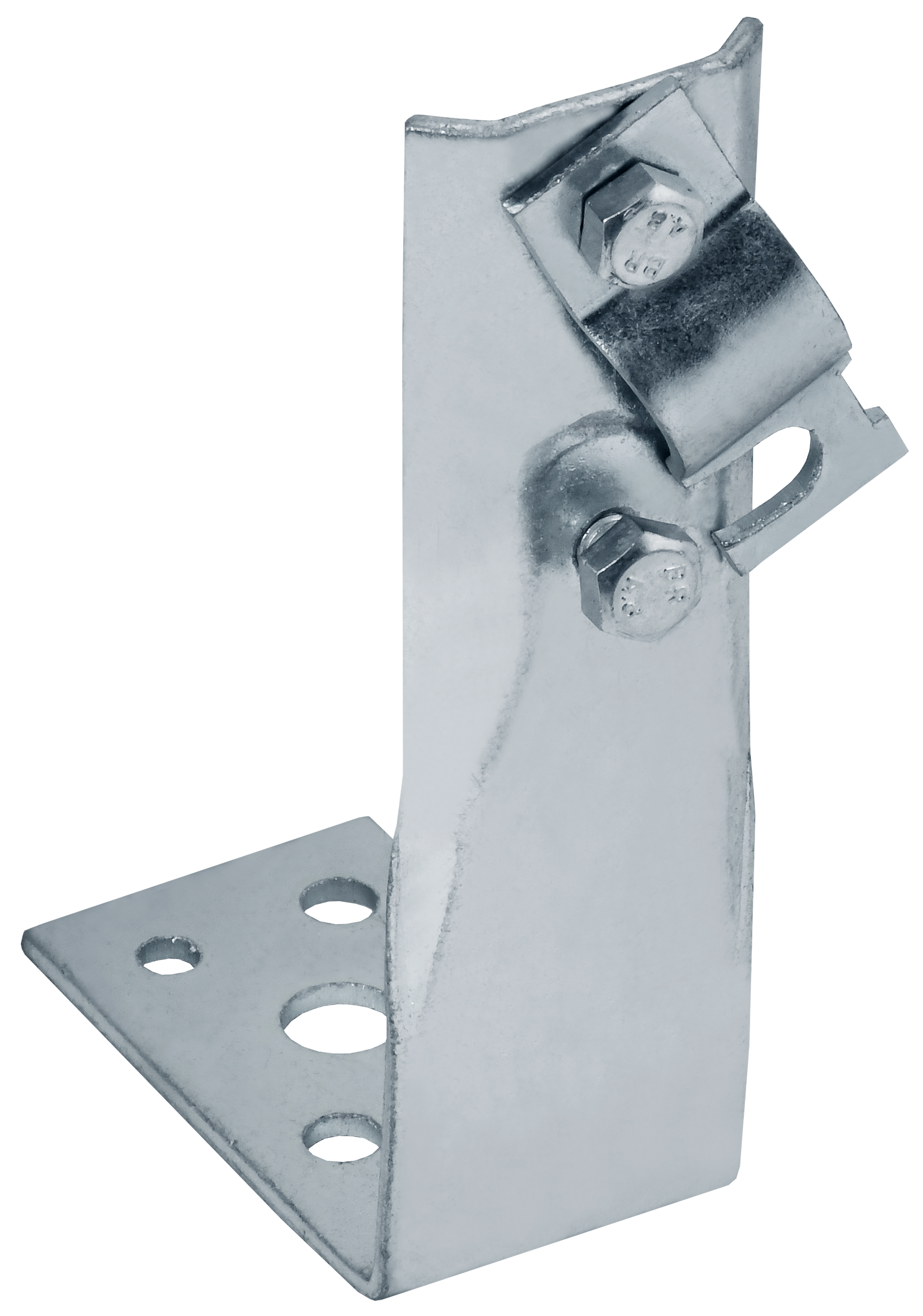 Держатель проводника круглого 6-10мм винтовой угловой h=80мм оцинкованная сталь HDZ IEK