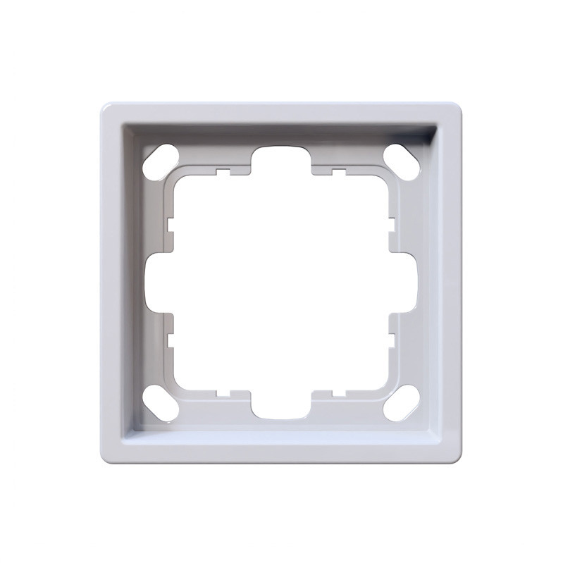 Рамка серия FD 1-постовая, цвет белый глянцевый