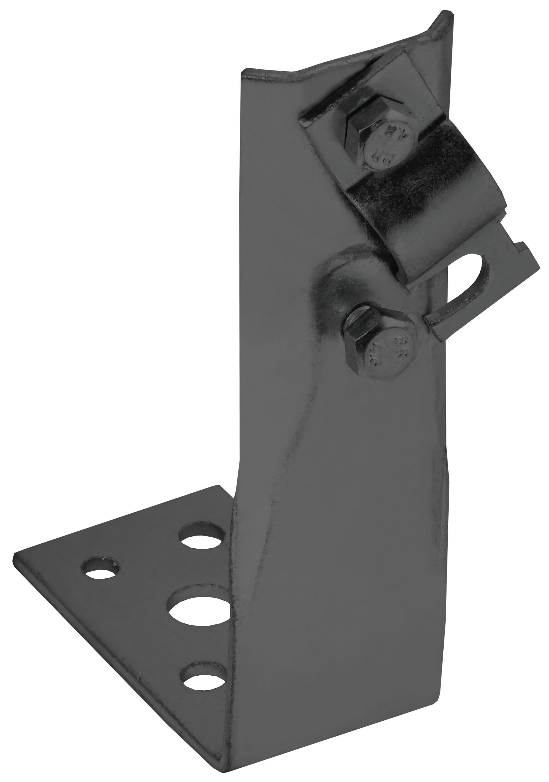 Держатель проводника круглого 6-10мм винтовой угловой h=80мм оцинкованная сталь TD IEK