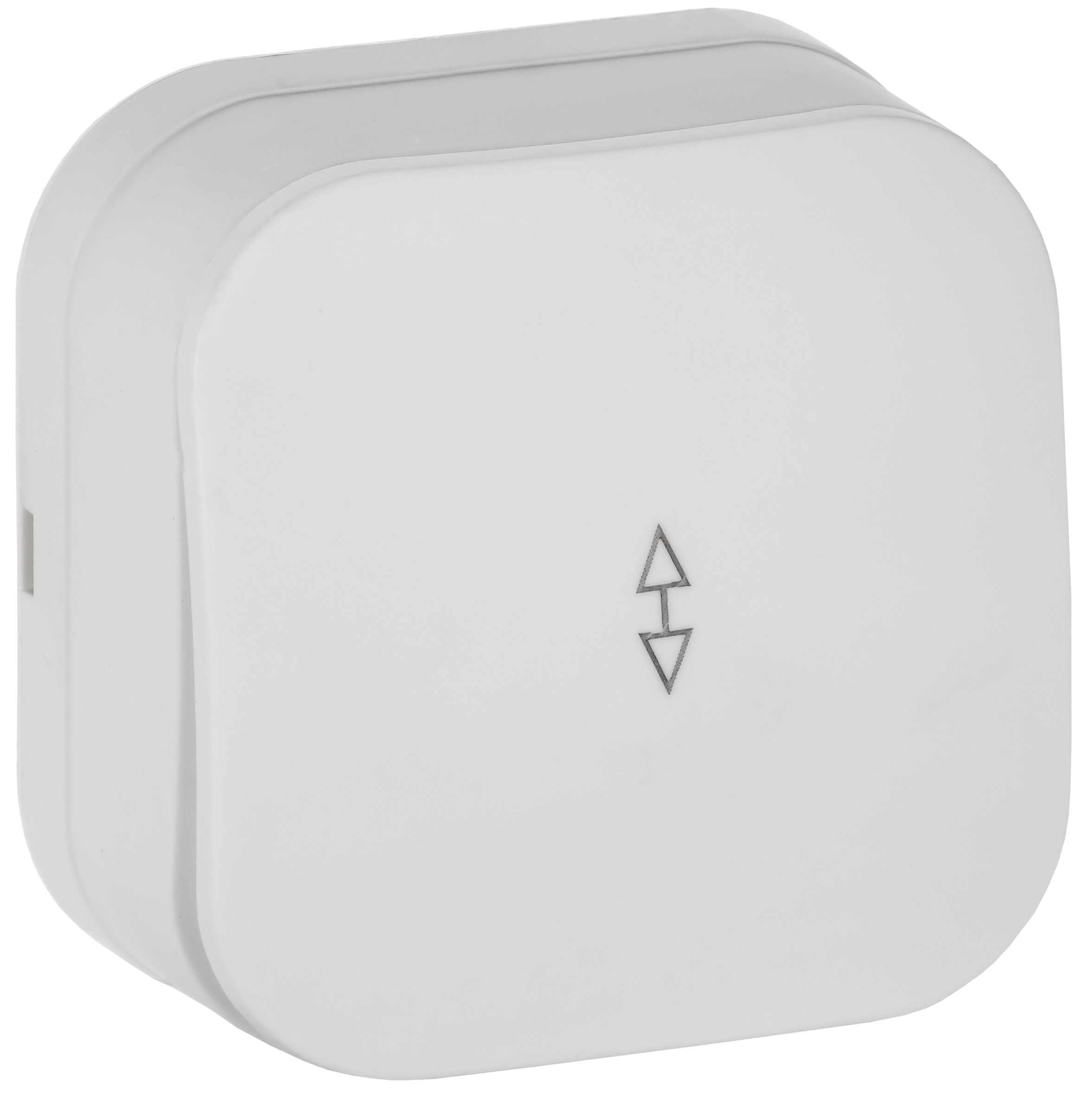 GLORY Выключатель 1-клавишный для открытой установки проходной 10А ВСп10-1-0-ХБм белый матовый IEK