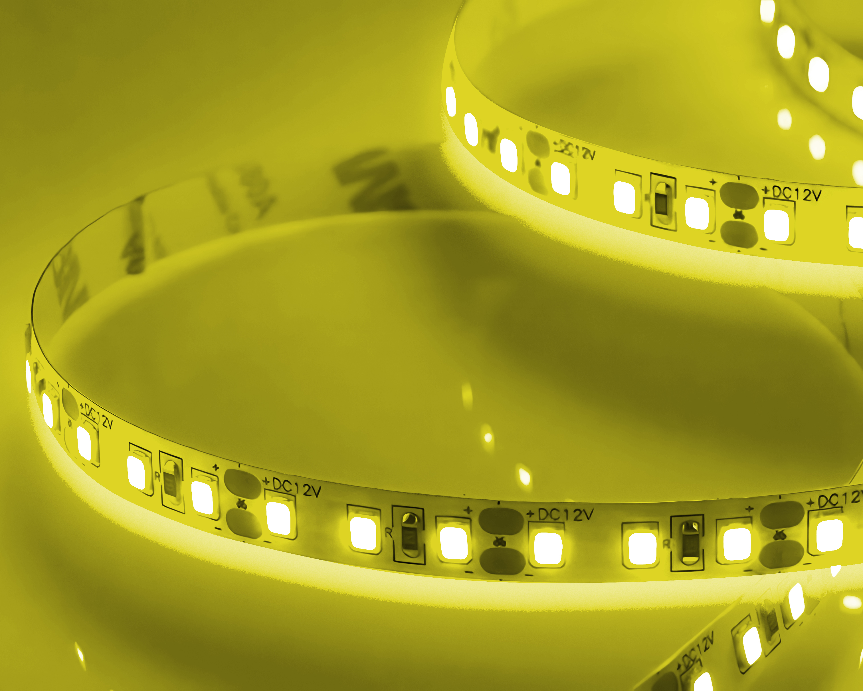 Светодиодная лента Standart PRO 2835 120Led Lemon 8mm (12V, 9.6W, Лимонный, IP20)