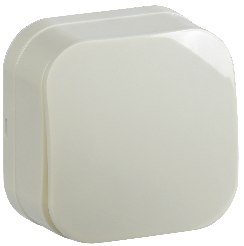 GLORY Выключатель 1-клавишный для открытой установки ВС20-1-0-ХК кремовый IEK