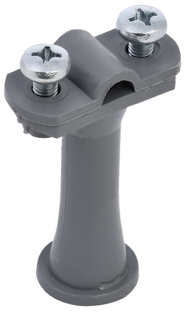 Держатель проводника круглого 6-10мм h=59мм пластик серый IEK