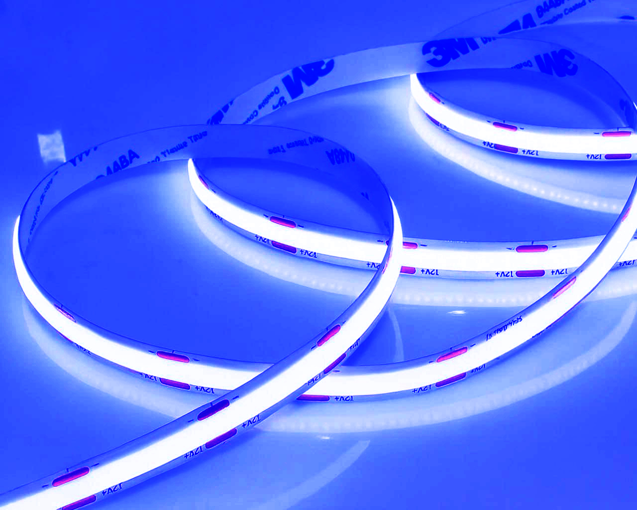 Светодиодная лента Lux COB 480Led Blue 8mm (24V, 12W, Синий, IP20)