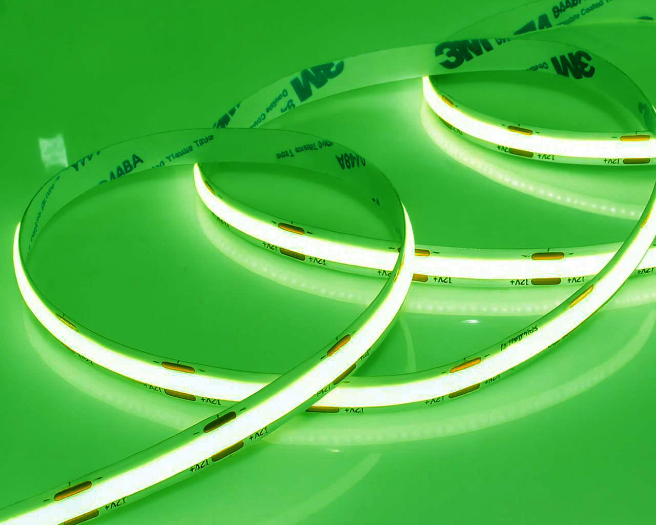 Светодиодная лента Lux COB 480Led Green 8mm (12V, 12W, Зеленый, IP20)