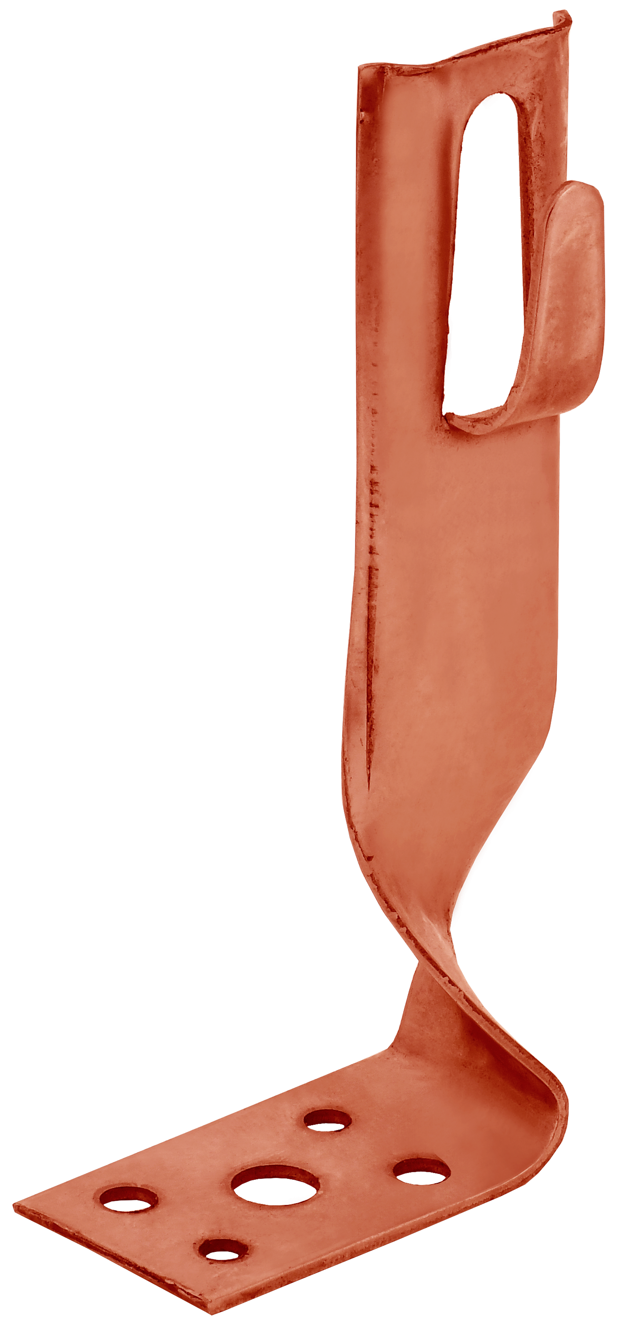 Держатель проводника круглого 6-8мм угловой скрученный h=140мм медь IEK