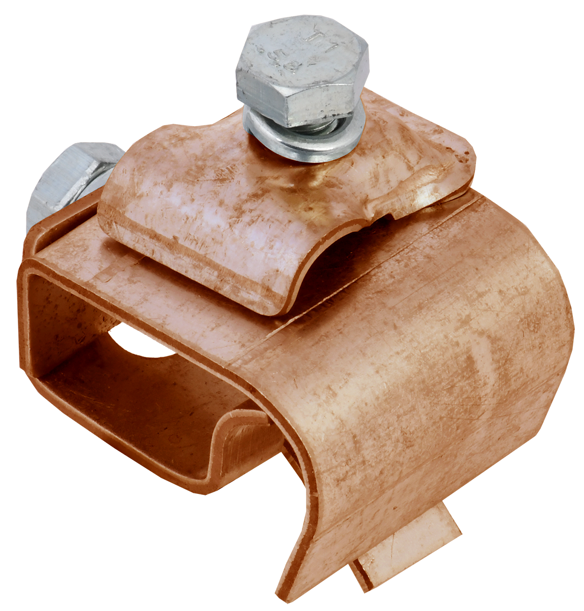 Держатель проводника круглого 8-10мм для желоба водостока медь IEK