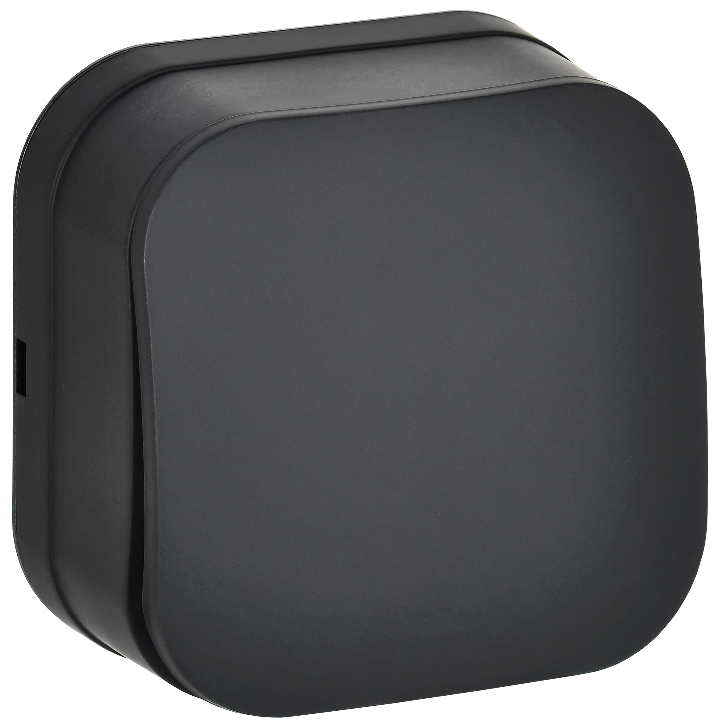 GLORY Выключатель 1-клавишный для открытой установки 10А ВС20-1-0-ХЧм черный матовый IEK