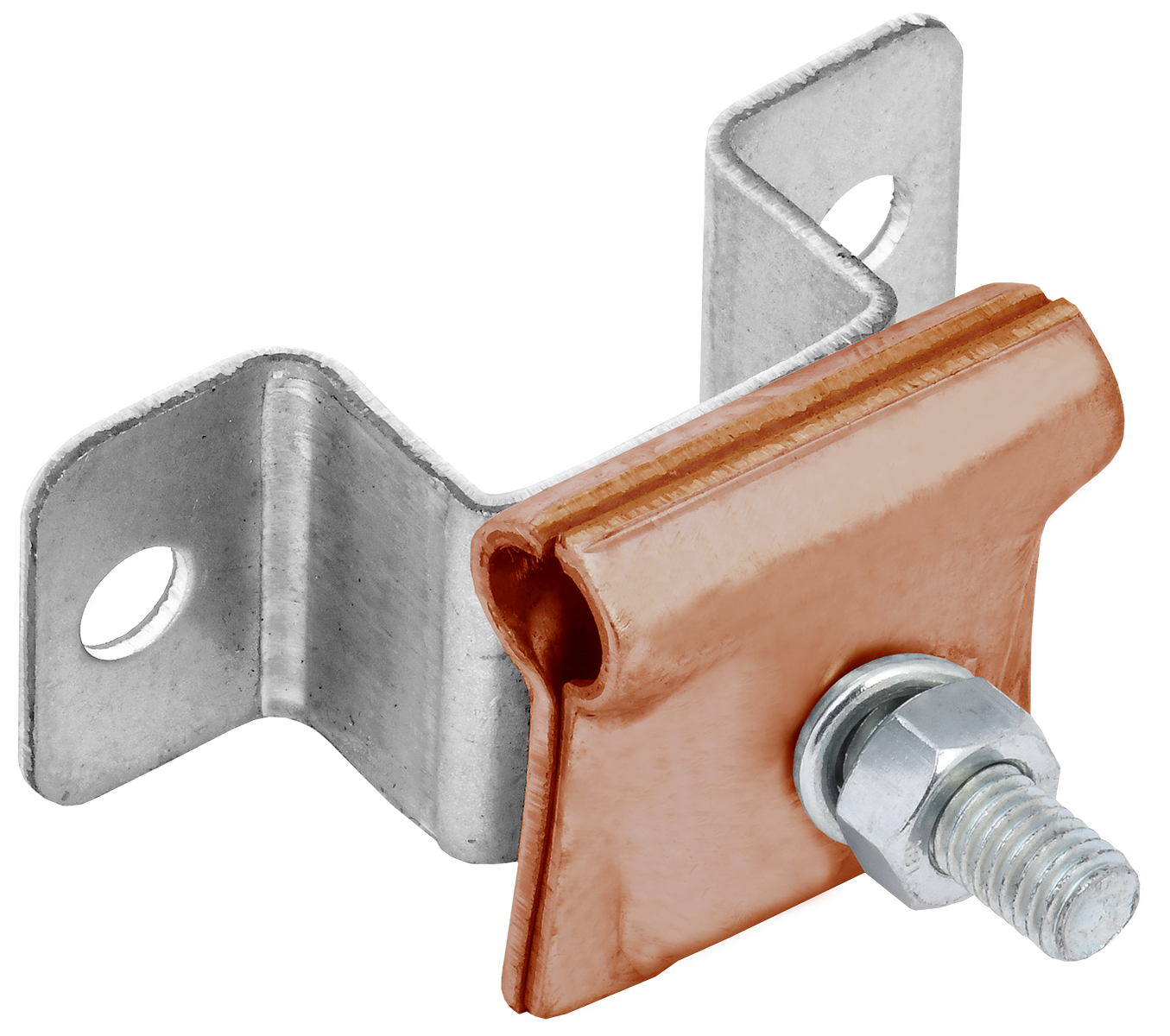 Держатель-зажим соединительный круглого проводника 6-12мм опорный L=30-40мм медь IEK