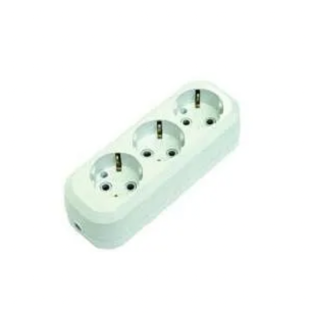 Колодка удлинителя 3 гнезда с заземлением, Makel Колодка удлинителя 3 гнезда с заземлением, Makel