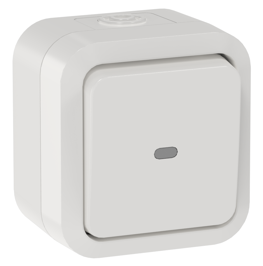 TORS Переключатель одноклавишный 10А IP55 TS301 белый IEK