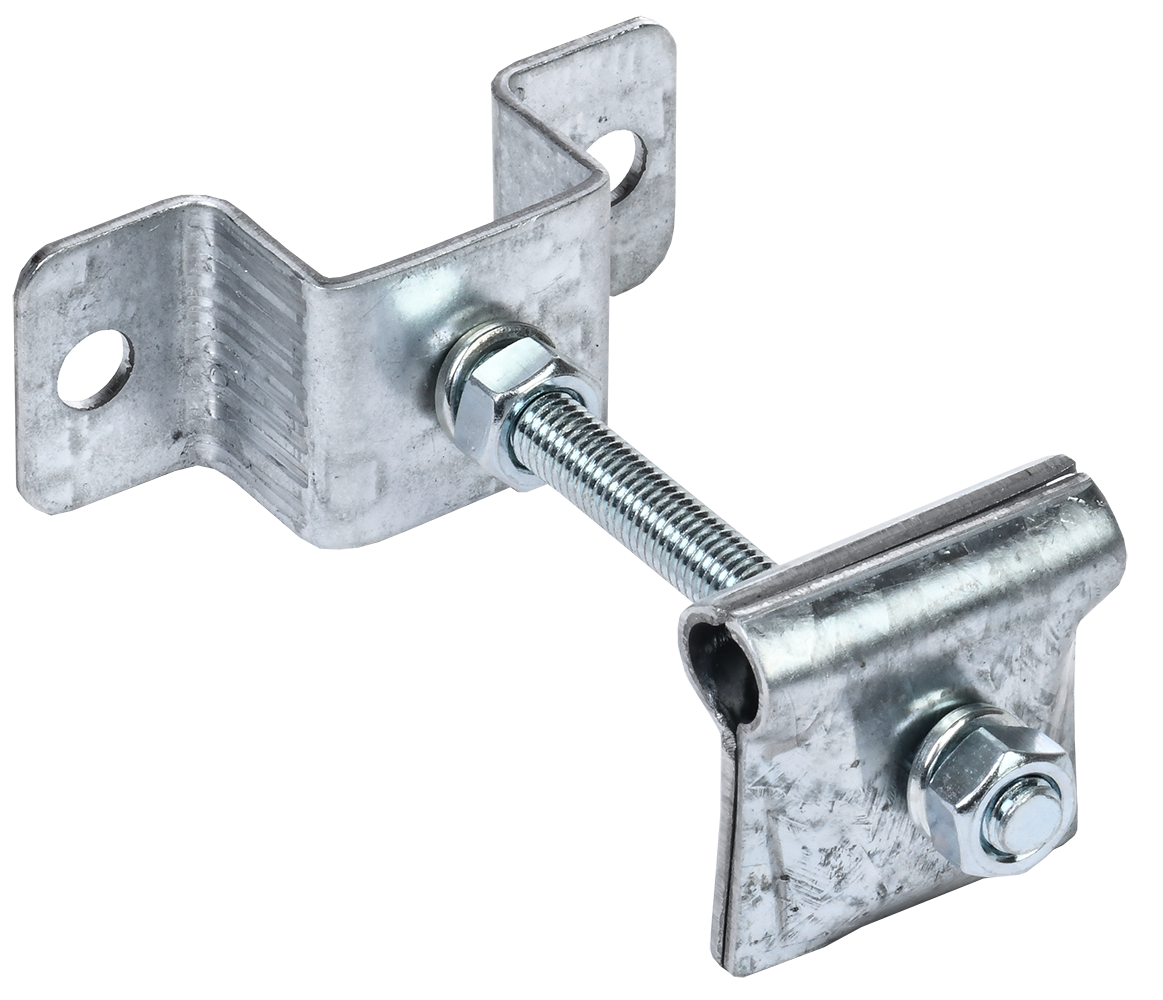 Держатель-зажим соединительный круглого проводника 6-12мм опорный L=100мм оцинкованная сталь IEK