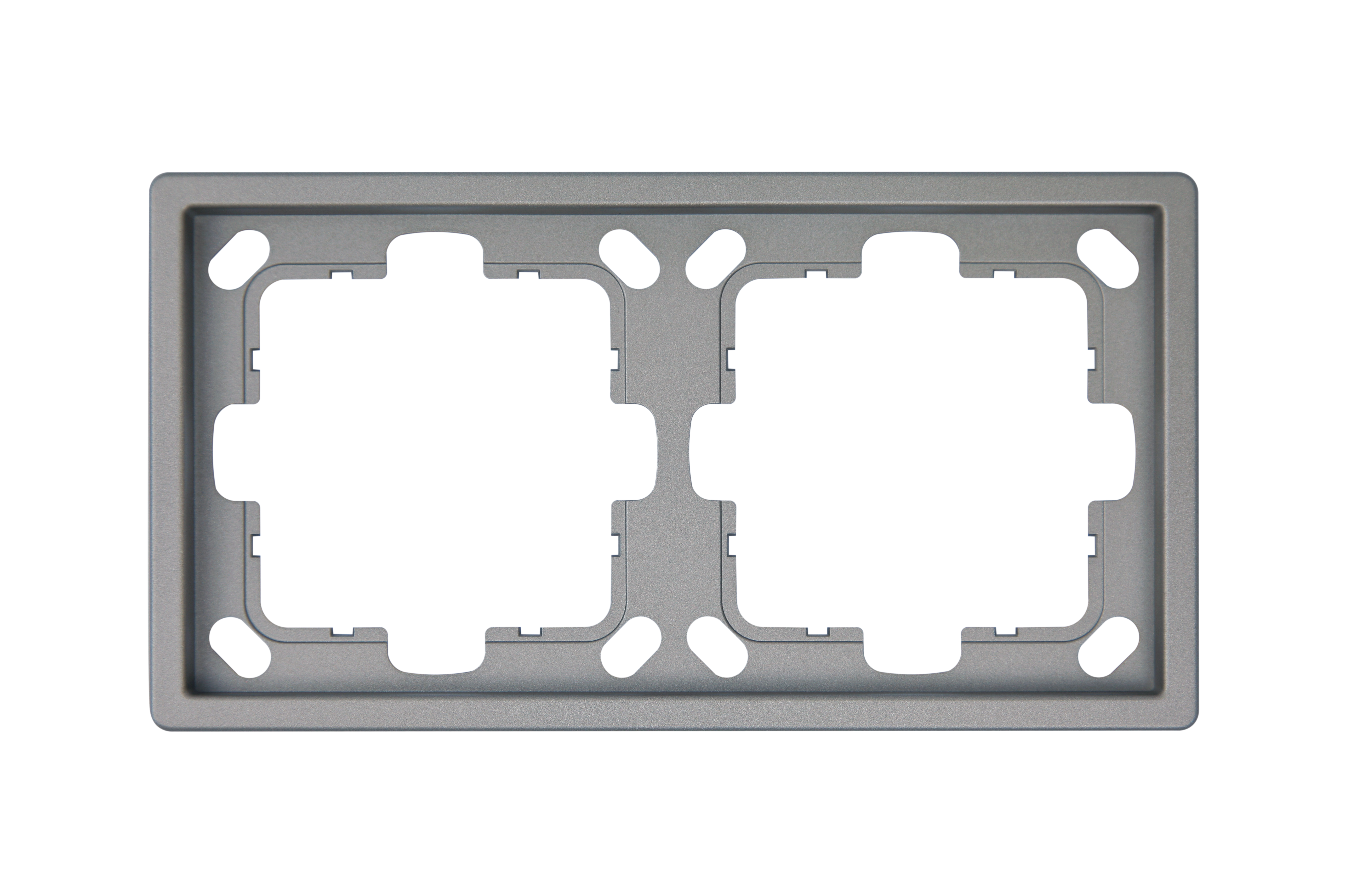 Рамка серия FD 2-постовая, цвет Никель