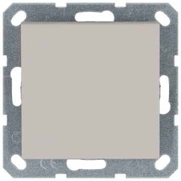 Звонковый механизм 10A 250V~ с накладкой, цвет Тауп