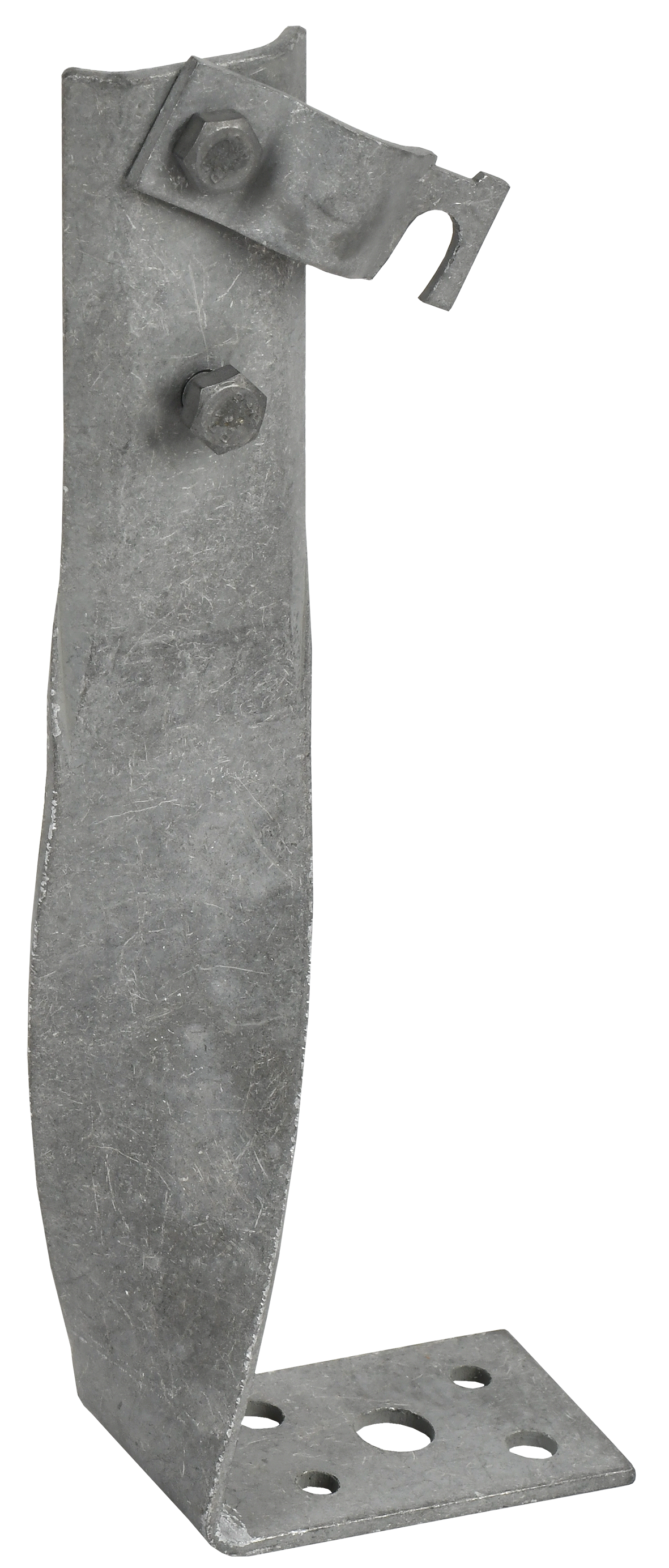 Держатель проводника круглого 6-10мм винтовой угловой скрученный h=140мм оцинкованная сталь HDZ IEK