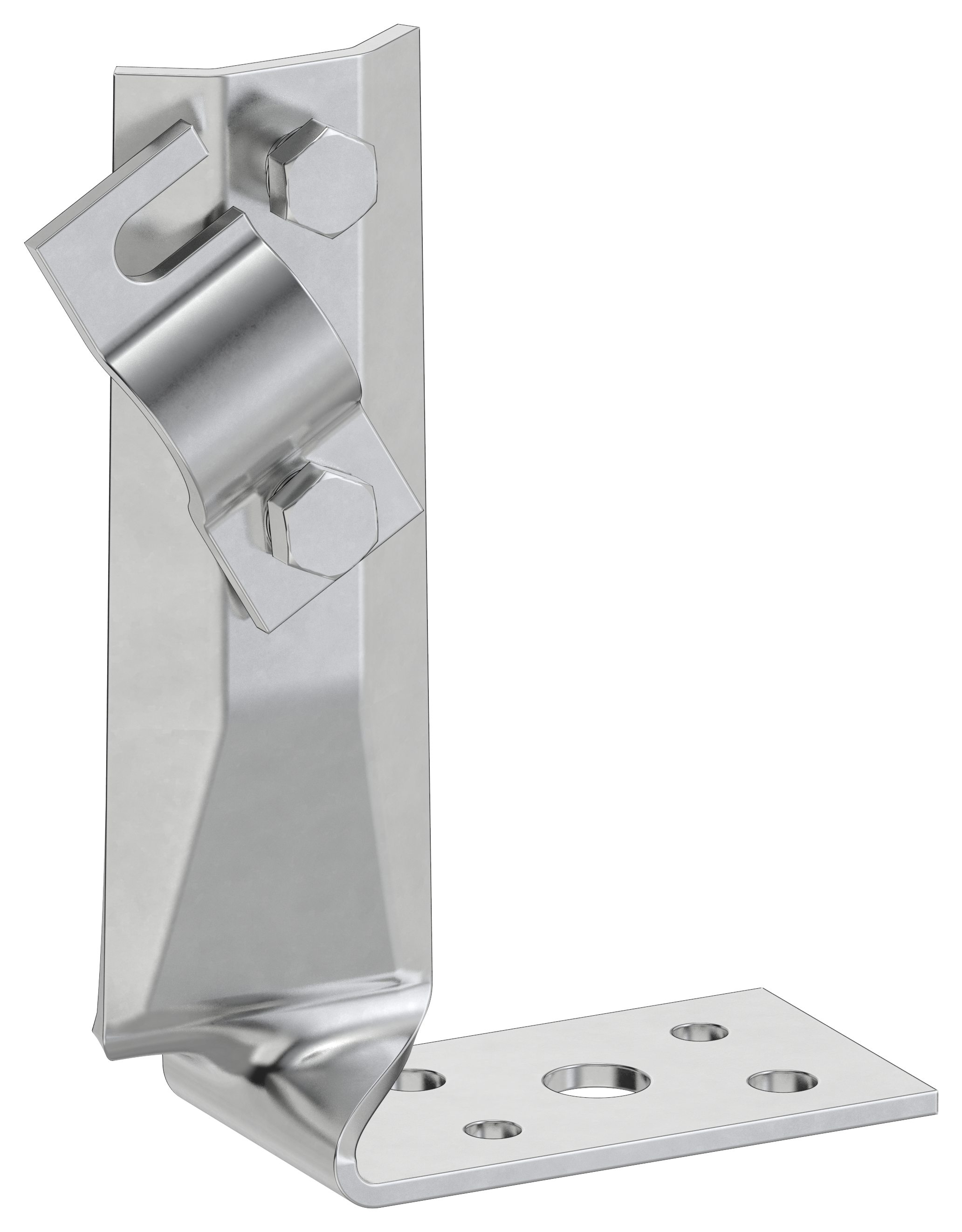 Держатель проводника круглого 6-10мм винтовой угловой скрученный h=70мм нержавеющая сталь IEK