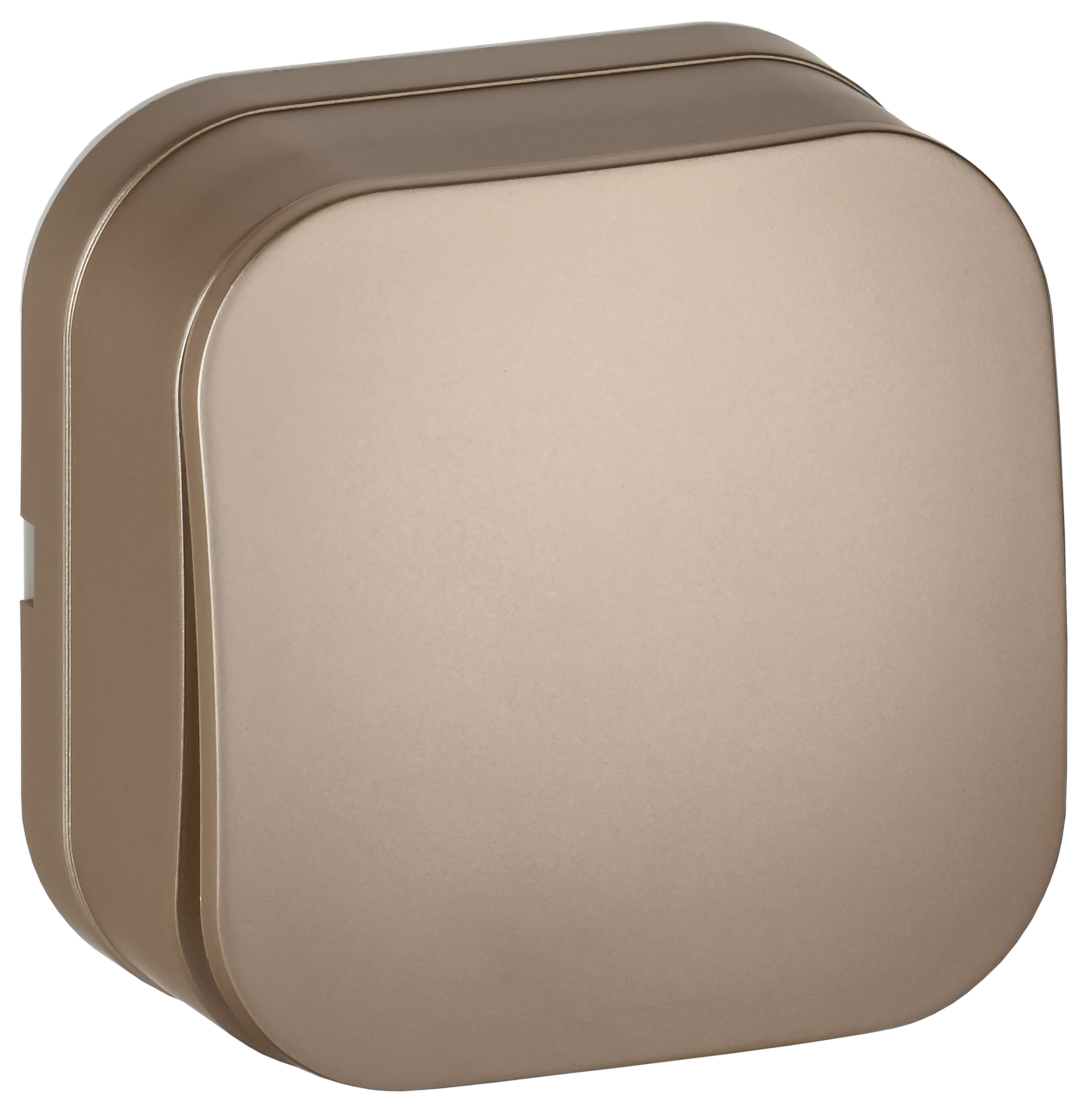 GLORY Выключатель 1-клавишный для открытой установки 10А ВС20-1-0-ХШм шампань матовый IEK