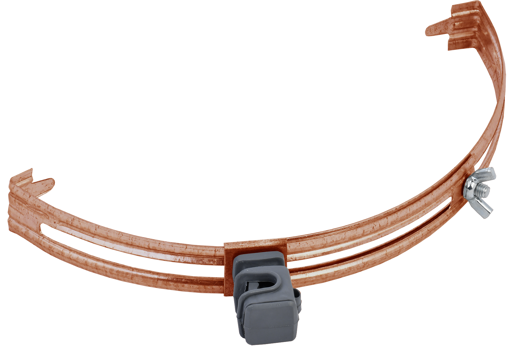 Держатель проводника круглого 6-8мм для конька медь IEK