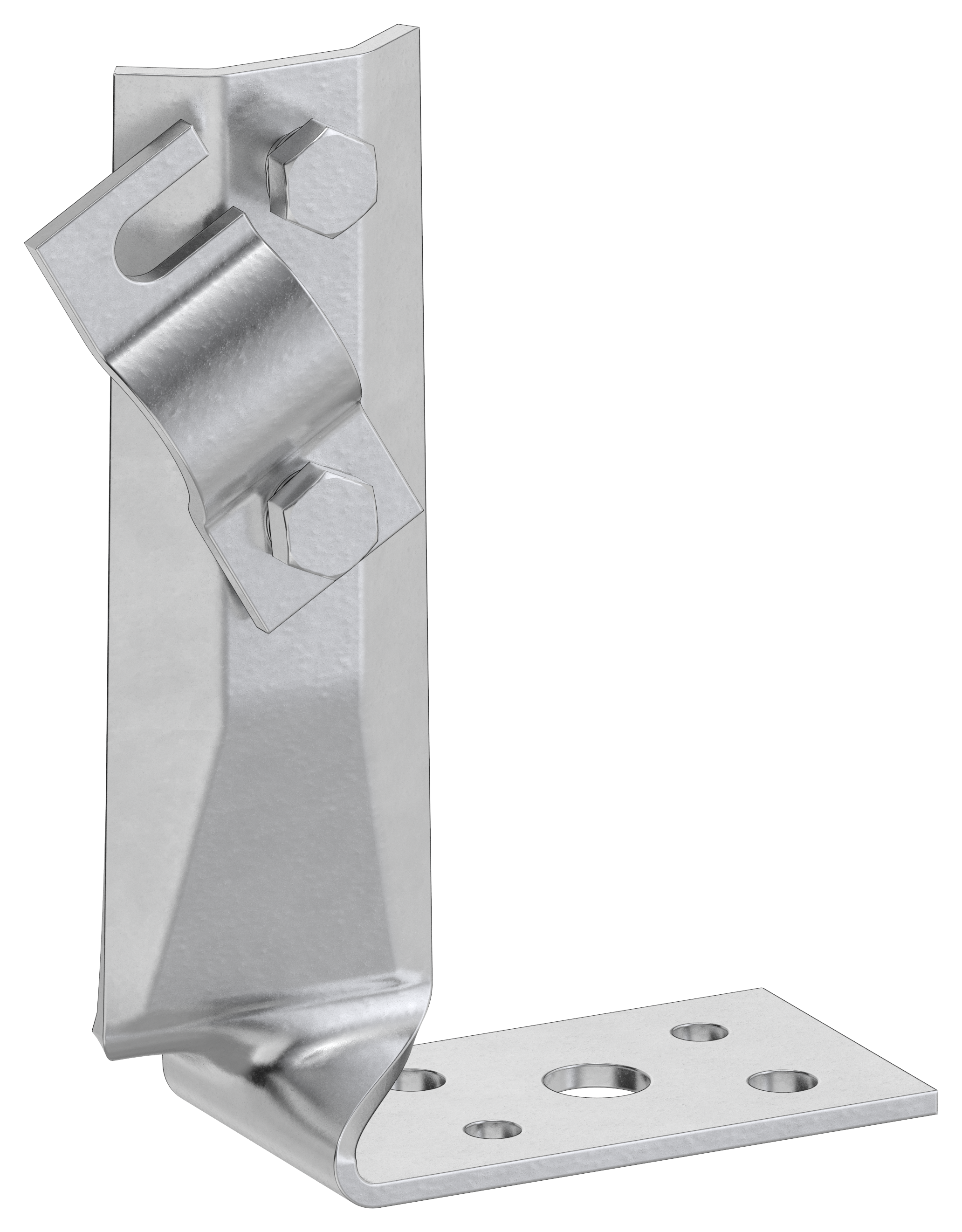 Держатель проводника круглого 6-10мм винтовой угловой скрученный h=70мм оцинкованная сталь IEK