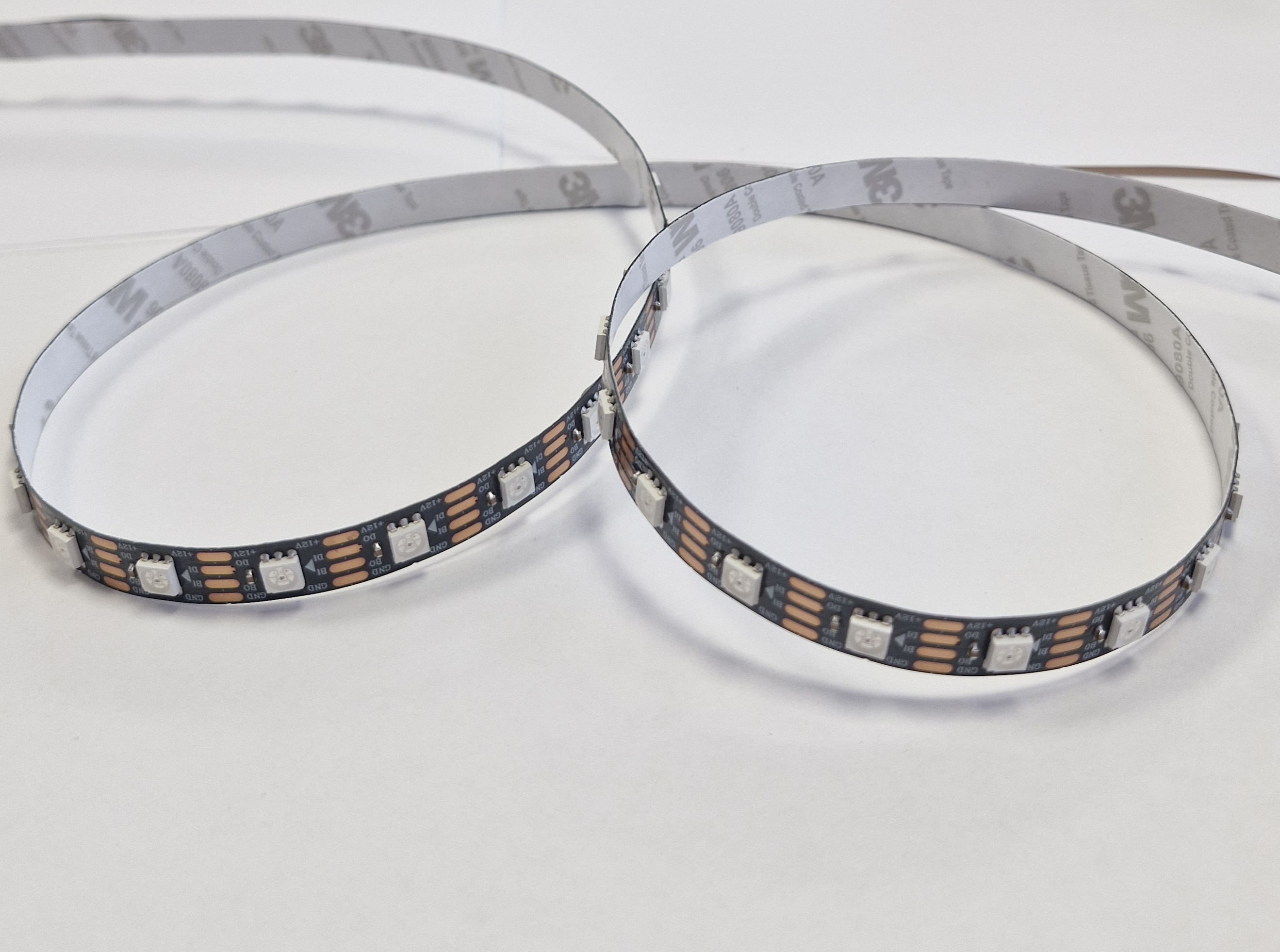 Светодиодная лента Lux SPI 5050 60Led RGB X1 10mm (12V, 14.4W, WS2815, IP20)