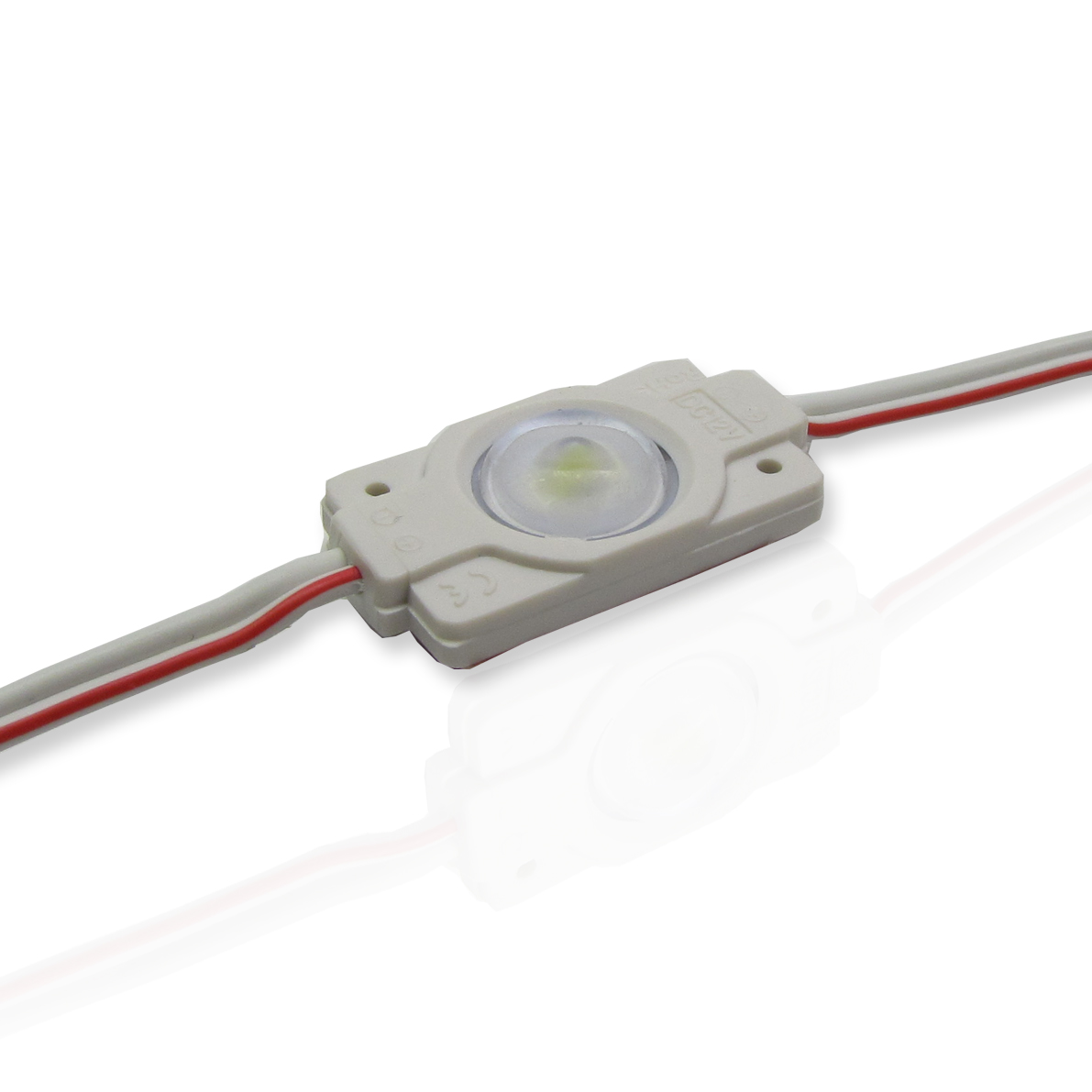 Светодиодный модуль с линзой Pro 2835-1 (12V, 0,5W, 8000-9000K, IP65)