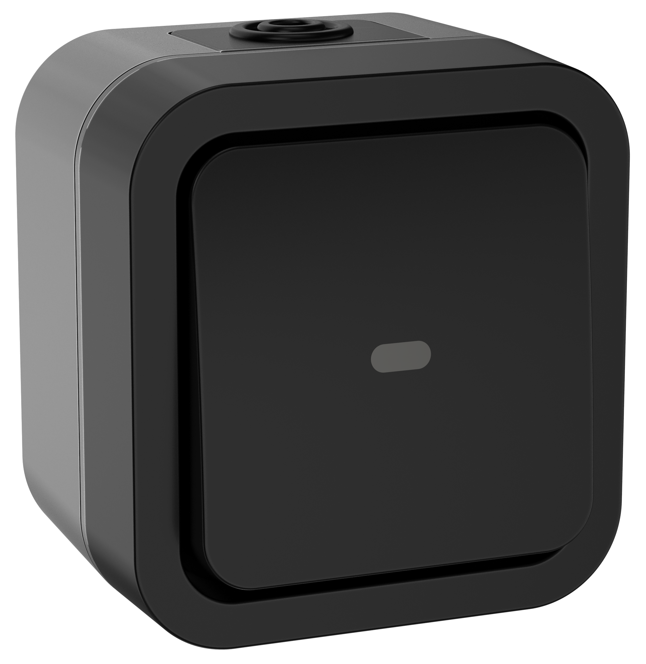 TORS Переключатель одноклавишный с индикацией 10А IP55 TS202 серо-белый IEK