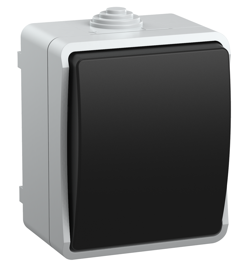 FORS Выключатель 1-клавишный проходной для открытой установки 10А IP54 ВС20-1-0-ФСр серый IEK