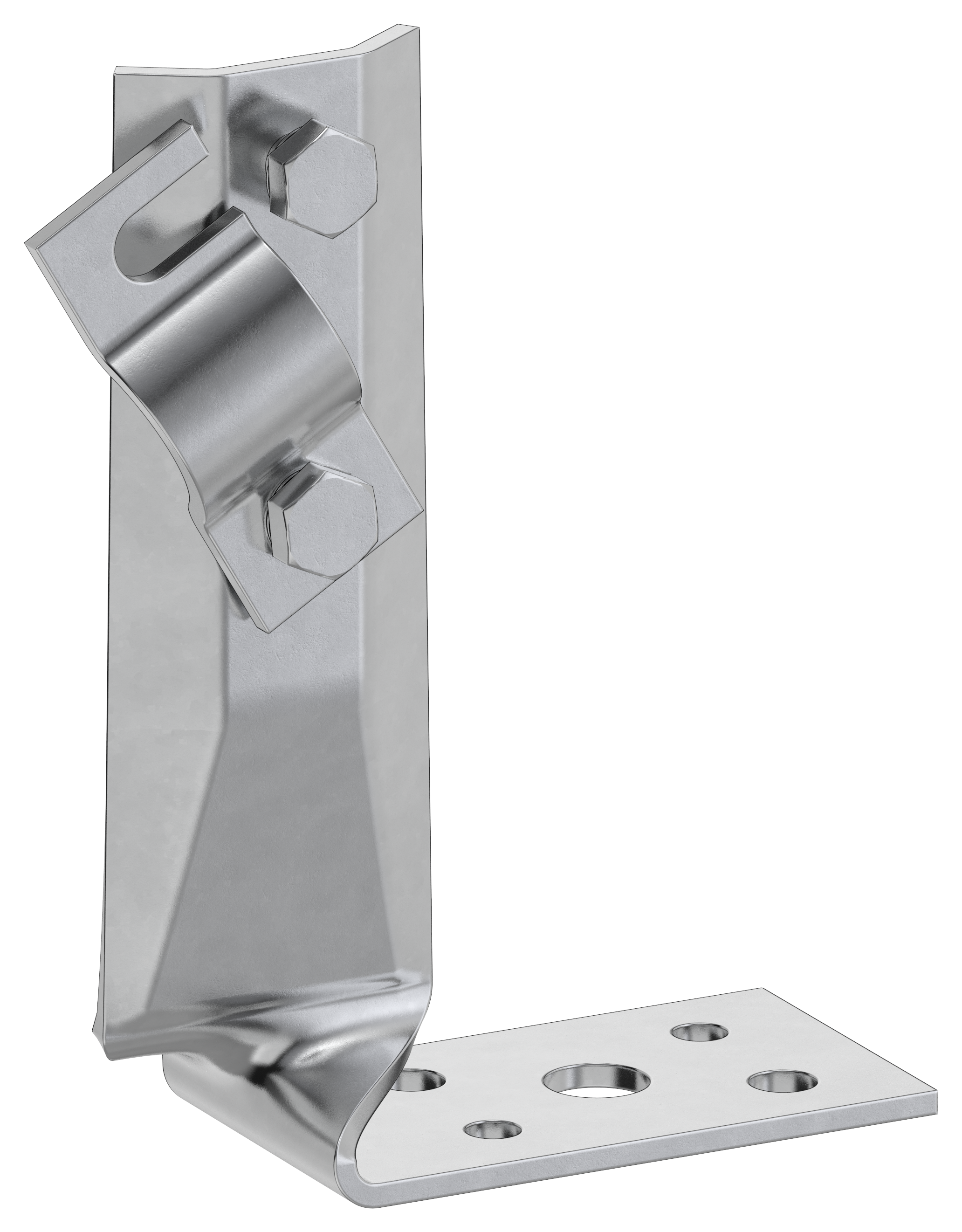 Держатель проводника круглого 6-10мм винтовой угловой скрученный h=70мм оцинкованная сталь HDZ IEK