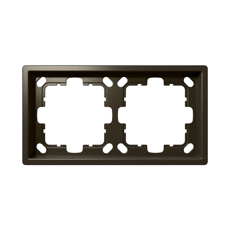 Рамка серия FD 2-постовая, цвет Бронза