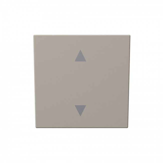 Выключатель одноклавишный для штор 10A 250V~ с накладкой, цвет Сахара