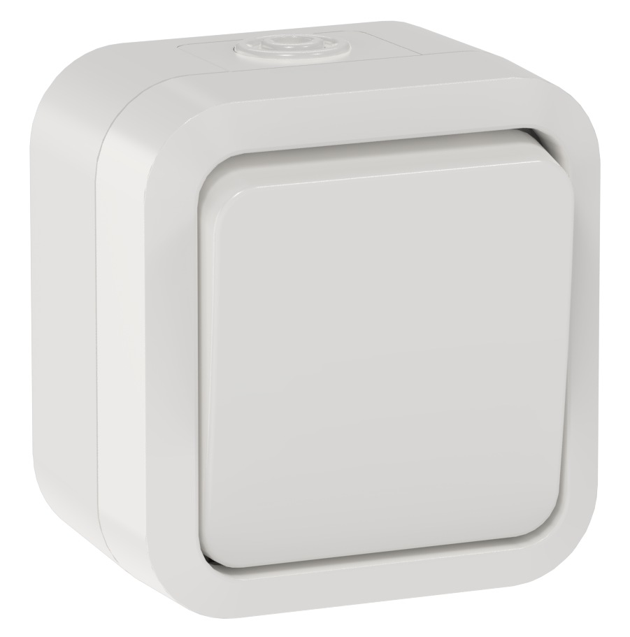 TORS Выключатель кнопочный 10А IP55 TS310 белый IEK