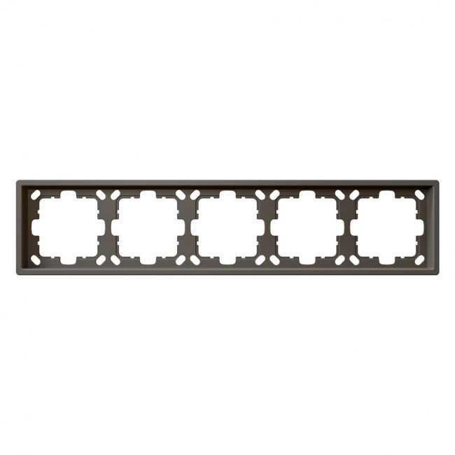 Рамка серия FD 5-постовая, цвет матовый Тауп (soft touch)