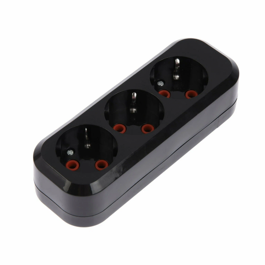 Колодка удлинителя 3 гнезда с заземлением, Makel, черная Колодка удлинителя 3 гнезда с заземлением, Makel, черная