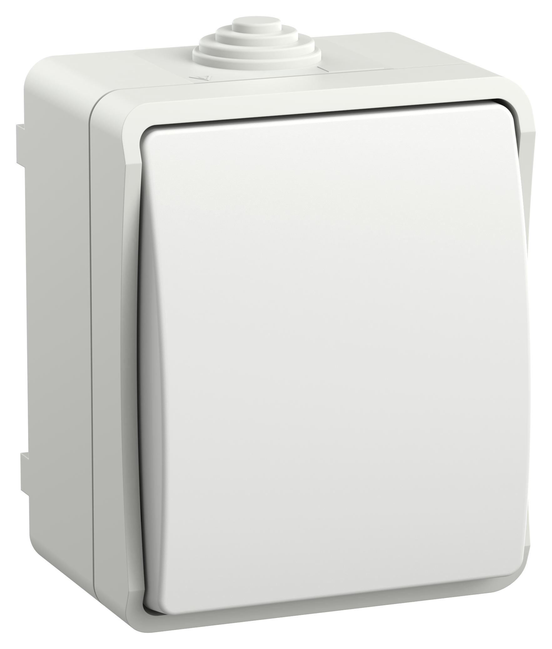 FORS Выключатель 1-клавишный проходной для открытой установки 10А IP54 ВС20-1-0-ФБ белый IEK