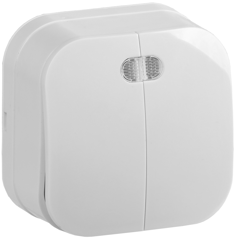 GLORY Выключатель 2-клавишный для открытой установки с индикацией 10А ВС20-2-1-ХБ белый IEK