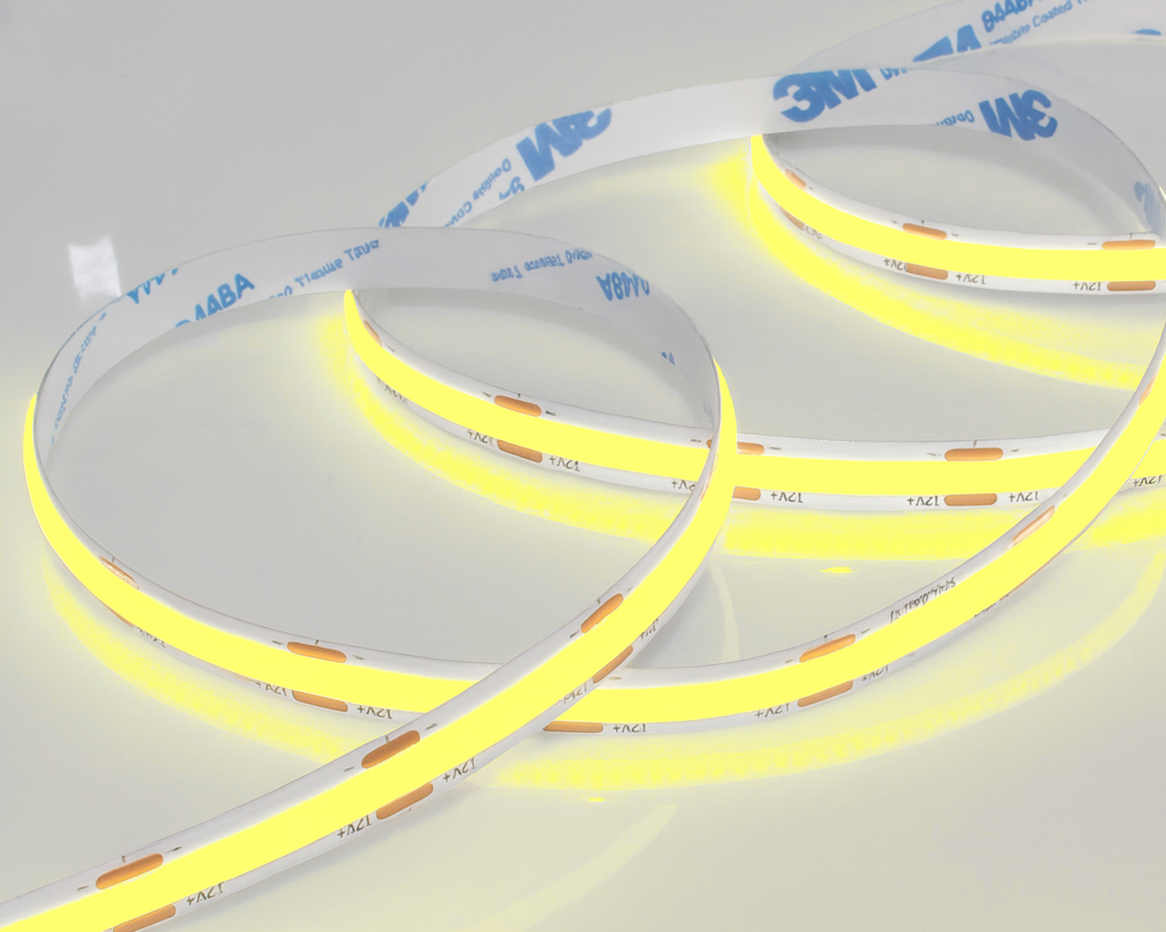 Светодиодная лента Lux COB 480Led Lemon 8mm (12V, 12W, Лимонный, IP20)