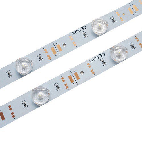 Светодиодная линзованная линейка ES-LENS-1000mm (2835, 24V, 12W, 12led, 6500K, 170°, IP20)