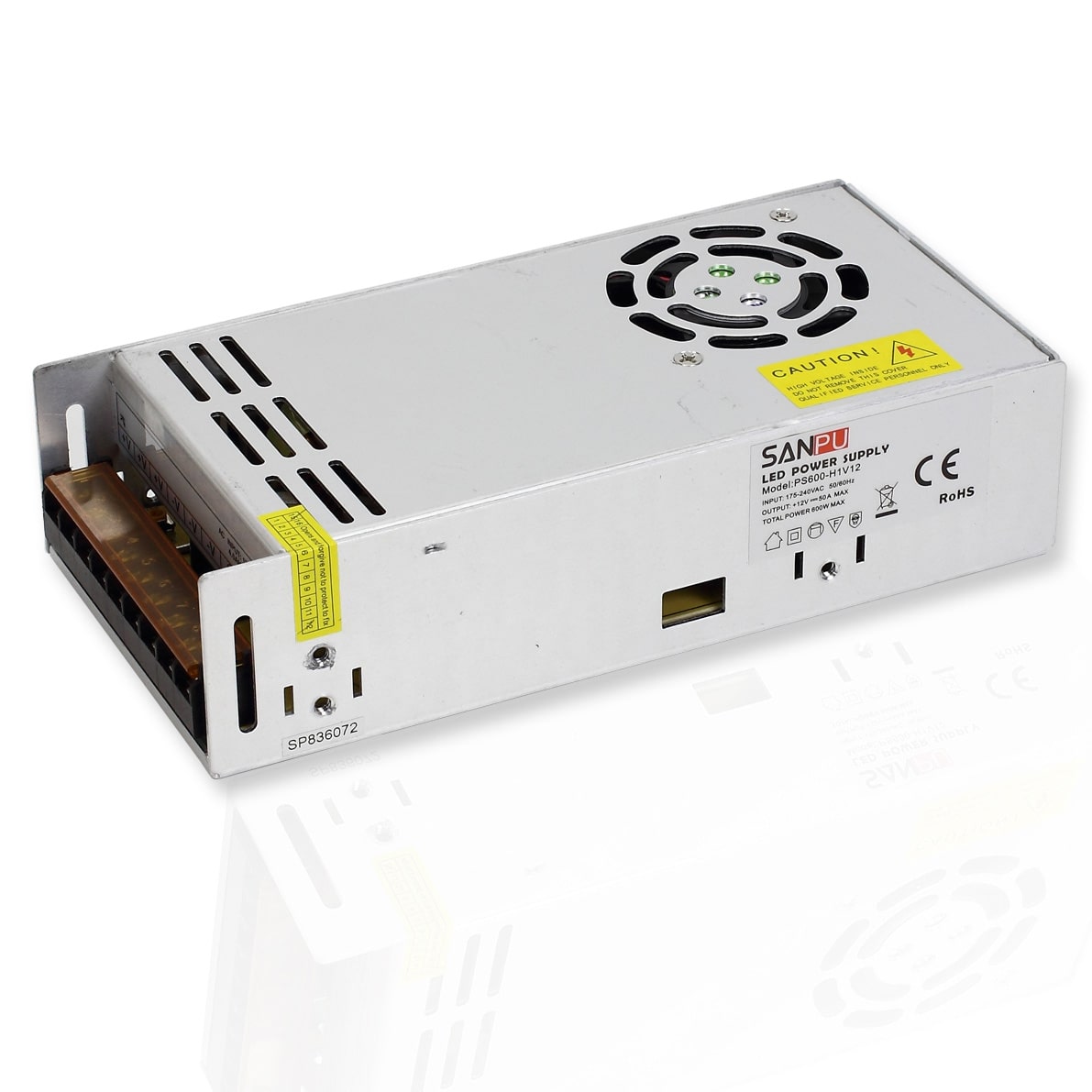 Блок питания ESS 12-500 SANPU (12V, 500W, 41.6A , IP20)