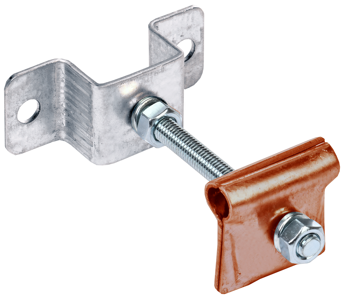 Держатель-зажим соединительный круглого проводника 6-12мм опорный L=100мм медь IEK